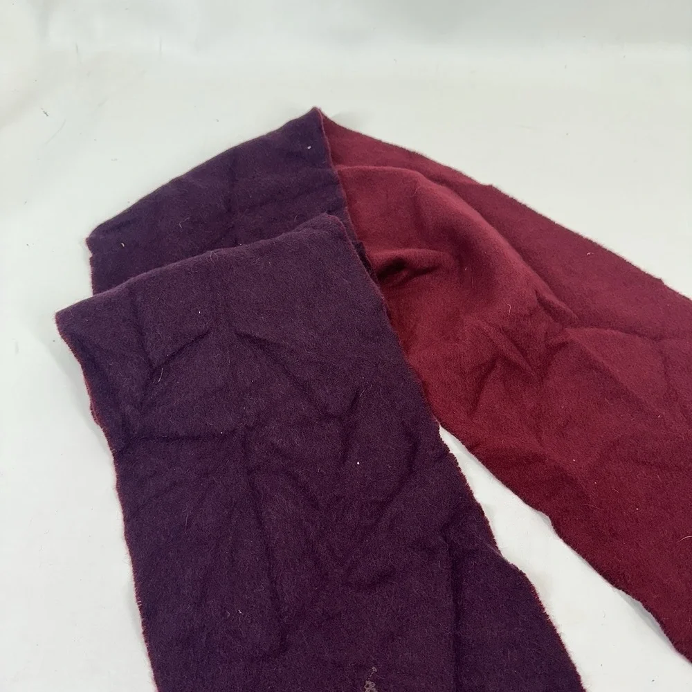 Polo Ralph Lauren‎ Solid Wool Blend Scarf Burgundy Wine Purple 63
